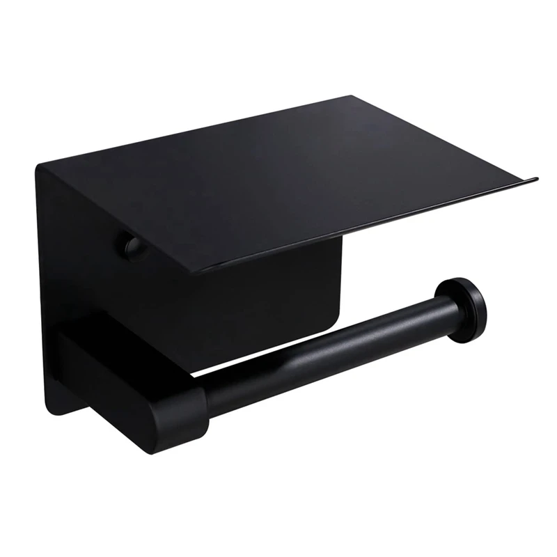 

1 Piece Toilet Paper Holder With Phone Holder Storage Tissue Holder With Shelf Organizer