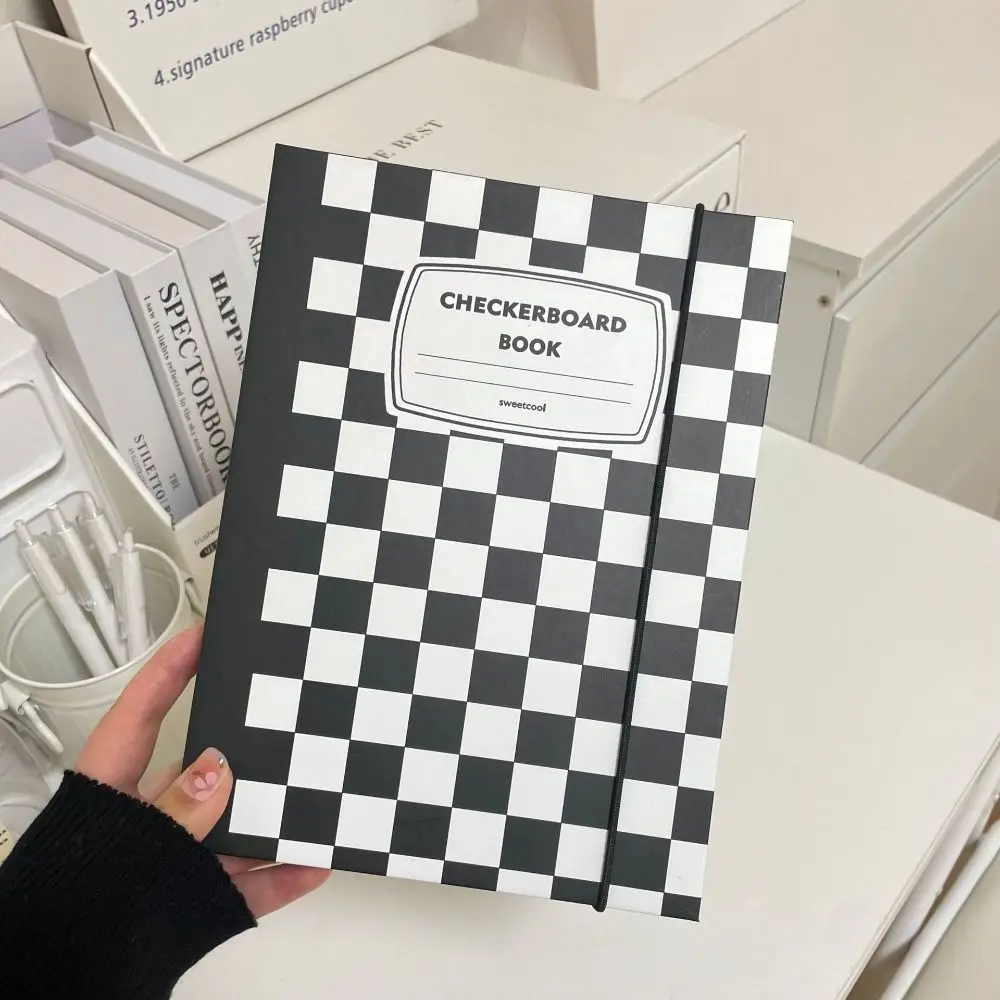 

Checkerboard A5 Kpop Idol Photocard Binder Loose-leaf Hard Cover Collection Book 6-hole Book Jacket Photo Card Holder