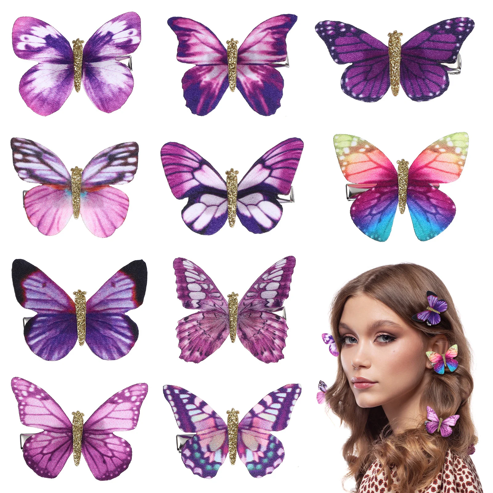 

Butterfly Hair Clips Three-dimensional Hair Barrettes Hairpin Children Headwear Hair Pins Hair Accessories for Girls Women