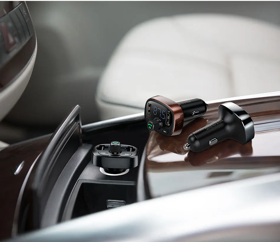 Car FM Transmitter Handsfree Bluetooth Modulator 3.4A Fast Dual USB Car Charger