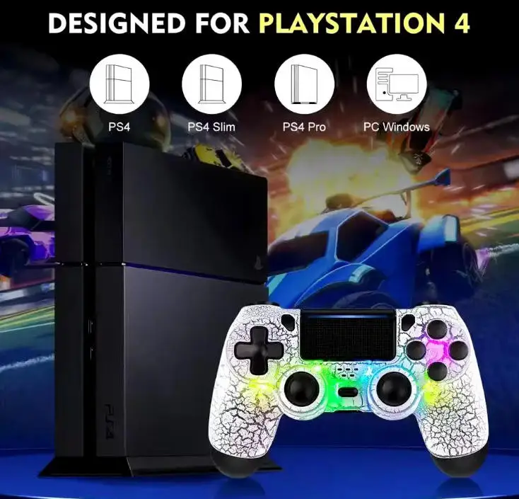 Enhanced Wireless Bluetooth Game Controller with 6-Axis Gyroscope & Dual Vibration