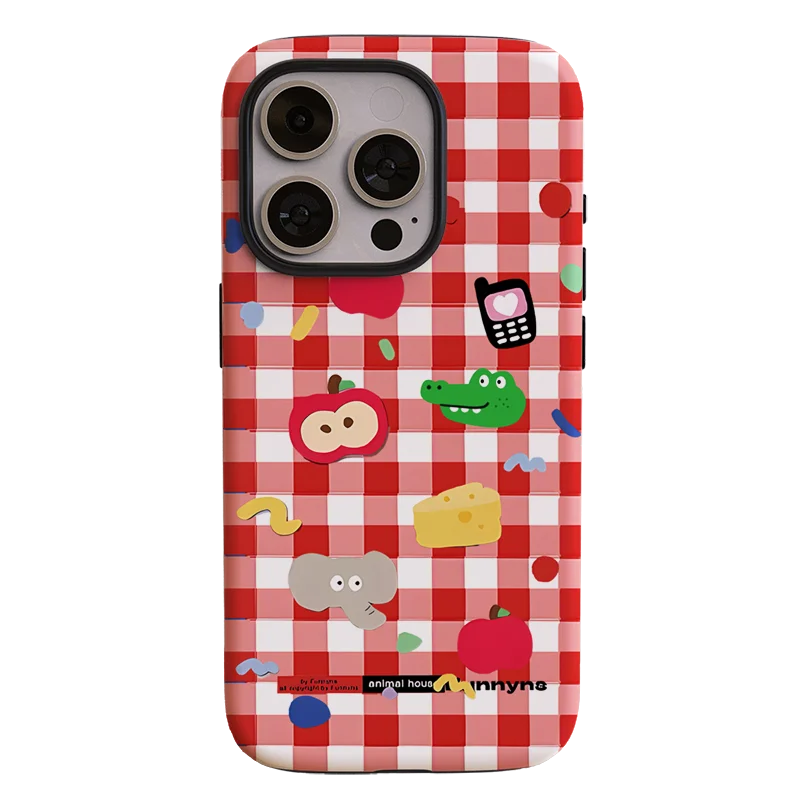 Dual-Purpose Cartoon Pattern Film Shell Phone Case
