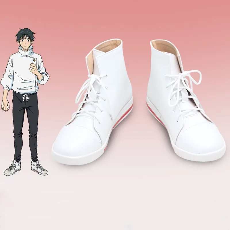 

Anime Jujutsu Kaisen Yuta Okkotsu Cosplay White Shoes Boots Halloween Carnival Party Women Men Cartoon Uniform Prop Accessory