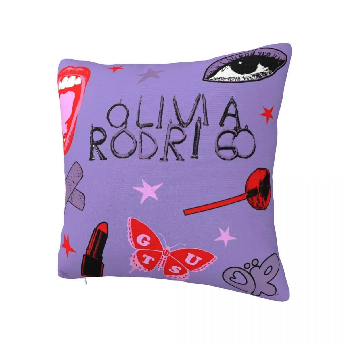 Olivias Vampire Rodrigos Sour Pillow Case Pop  Pillow Cover Polyester Custom Cushion Cover Pillowcases For Sofa Home Decorative 2