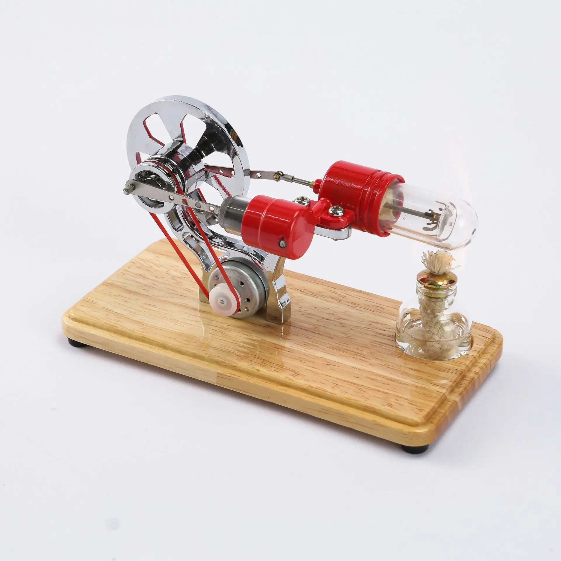 Physics Stirling Steam Power Science Small Production Generator LED Experiment 