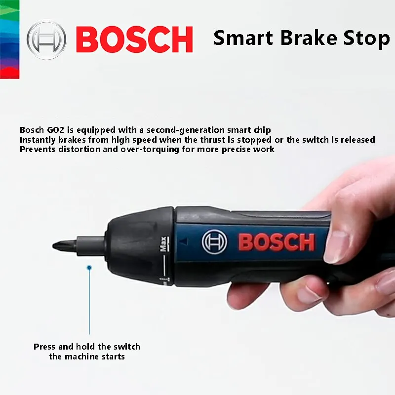 Bosch-juego de destornilladores eléctricos GO 2, taladro de mano