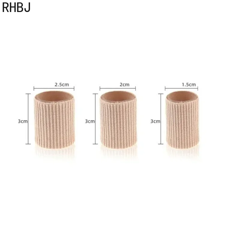RHBJ 2piece=1pair Professional New Fabric Gel Tube Bandage Finger Toe Protector Foot Feet Pain Relief Foot Care