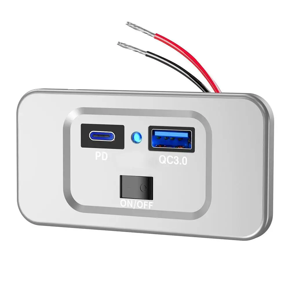      ܼƮ г Ʈ,  QC 3.0, USB  PD, κ ڵ, , Ʈ, RV, 12V-24V