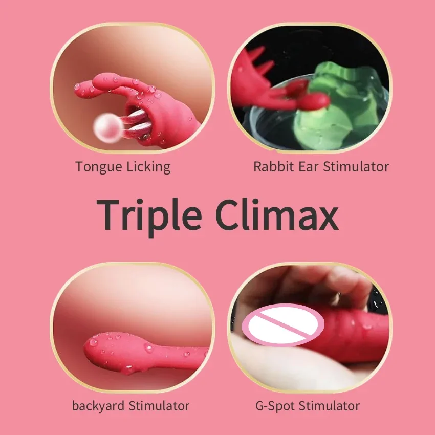 Female Sex Toys Vaginal Vibrators Clit Sucking Vibrator Anal Plug Vibrator Clitoris Vibrator Vibrator Sex Toy Dildo Sex Toys Tongue Vibrator Anal Masturbator 3 in 1 Heating Vibrator Anal Dildo Double Tongue Licking G-Spot Nipple Clitoris Stimulator Vagina Vibrator Women Sex Toys