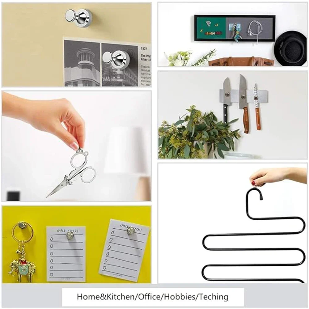 10PCS Magnetic Nail Office Calligraphy And Painting Refrigerator Strong Magnet Nail Teaching Whiteboard Magnetic Nails 12x16mm