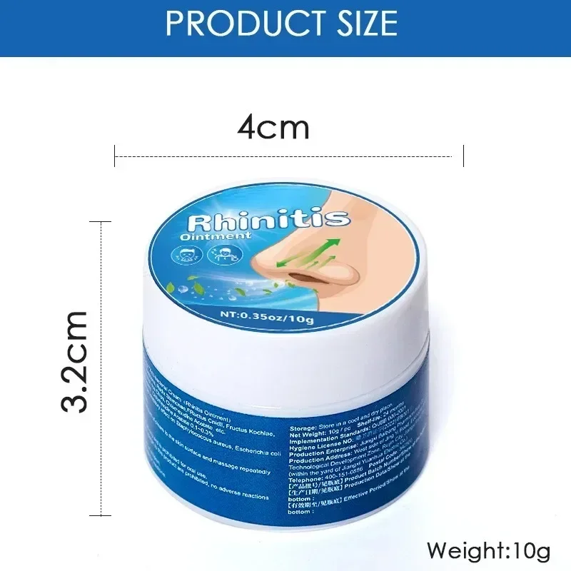 Rhinitis Nose Nasal Cream Sinusitis Treatment Ointment Allergic Itchy Nos Sneezing Congestion Plaster Nose Health Care pain relief cream pain relief plaster nasal herbal cream