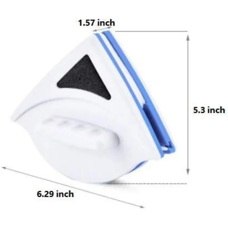 Magnetic Window Cleaner Brush Double Side Glass Wiper Adjustable Washing Brush Tools for Home and High-Rise Window Cleaning