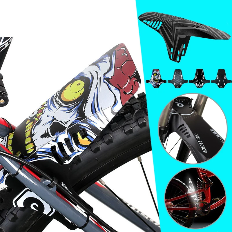 2PCS Bicycle Fenders Colorful Front/Rear Tire Wheel Fenders MTB