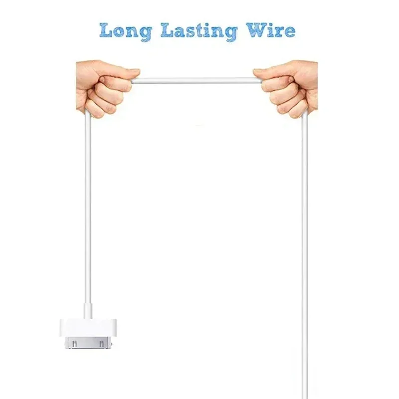 30핀 USB C 어댑터 충전 데이터 케이블 (아이폰 4, 4S, 3GS, 아이패드 3, 2, 1, 아이팟용) USBC 타입 C - 30핀 충전기 코드 액세서리 1M