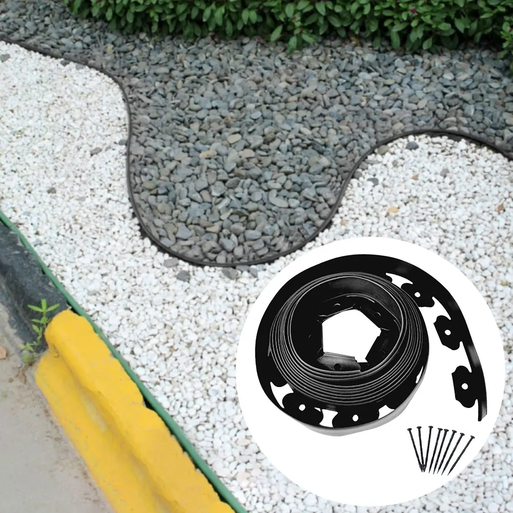 5/10M Garden Border Edging Kit for Yard Flowerbeds