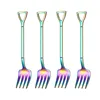 4pcs Colorful fork