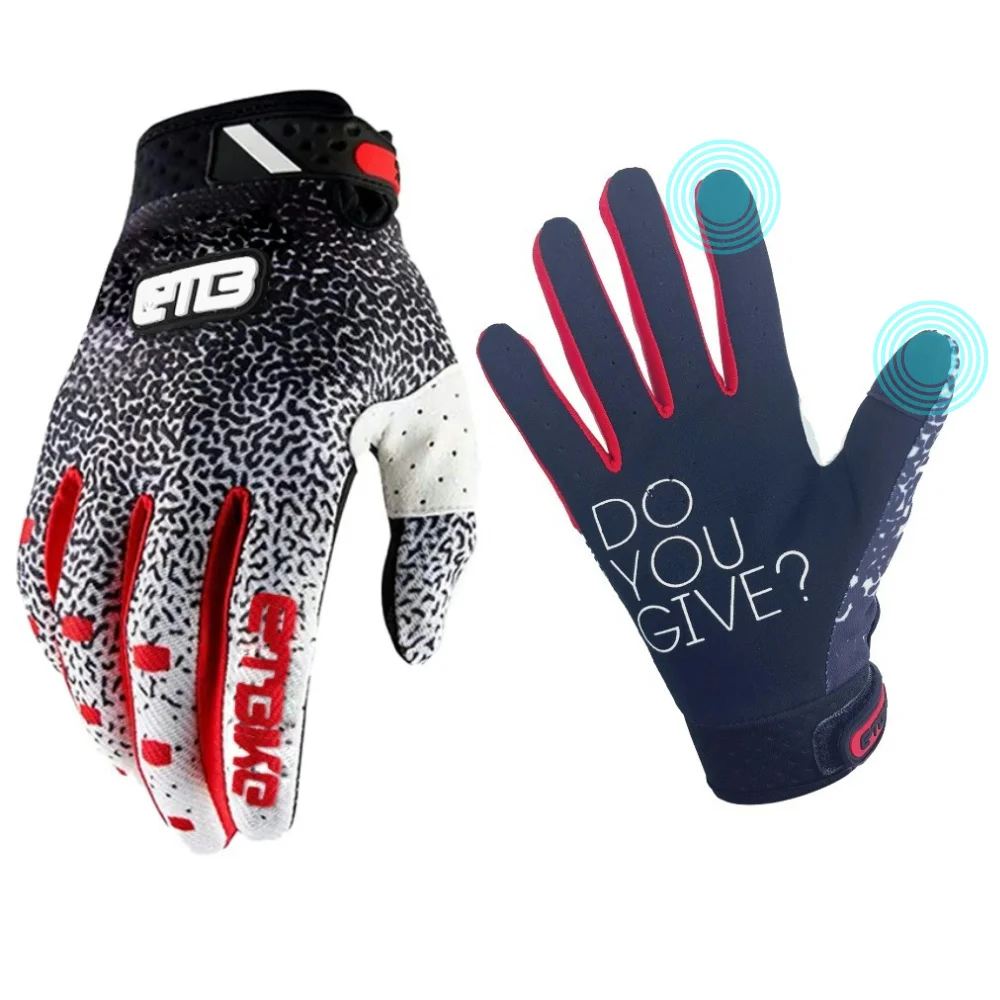 Motorcycle Sports Gloves for Men Women with Touch Screen Support