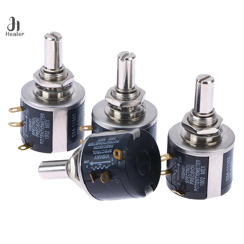 Spectorl Precision Coil Wire Wound Potentiometer 534 2w 100R 200R 500R 1K 2K 5K 10K 20K 50K 100k 1PCS wire wound potentiometer