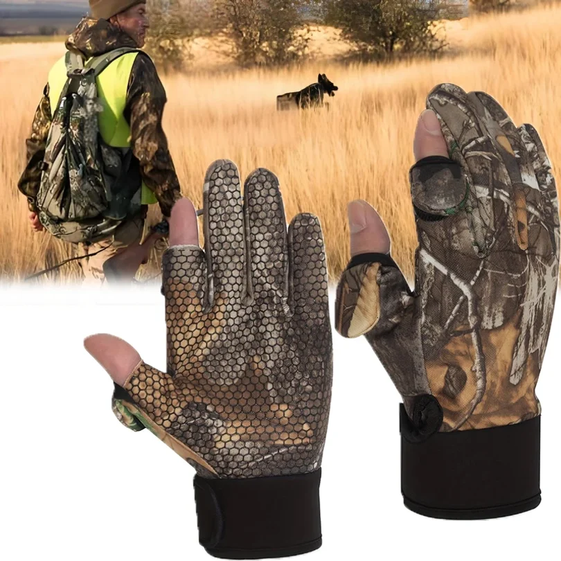 Gants de pêche tactiles écran tactile anti-dérapants protection complète pour automne hiver