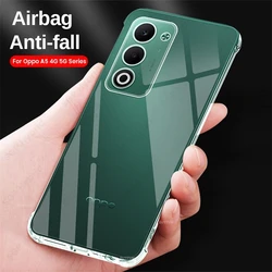 Clear Crystal Soft Silicone Shockproof Phone Case for Oppo A5i Pro 4G (Transparent)