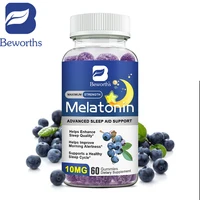 BEWORTHS Melatonin 10mg Gummies Anxiety Stress Relief Help Deep Sleep Insomnia Supplements Melatonin Healthy Sleep Tools 1
