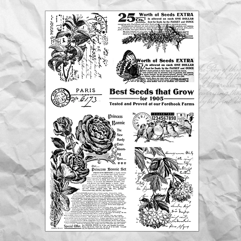 Writing Series Transparent Silicone Stamp Seal DIY Scrapbooking Photo Album Decorative Stamp Sheets Vintage Rubber