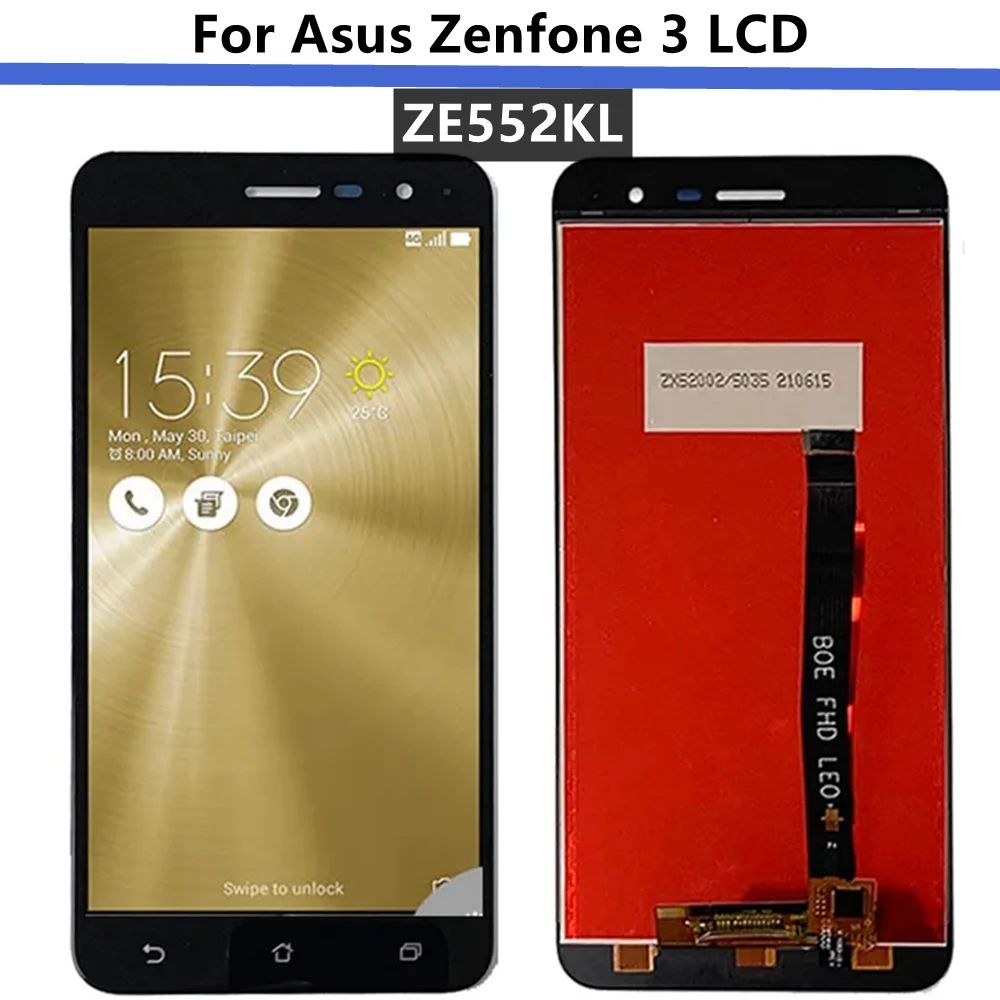 

100% Test Screen Replacement for Asus Zenfone 3 ZE552KL Z012DE Z012D Z012S LCD Display Touch Digitizer Glass Panel Full Assembly