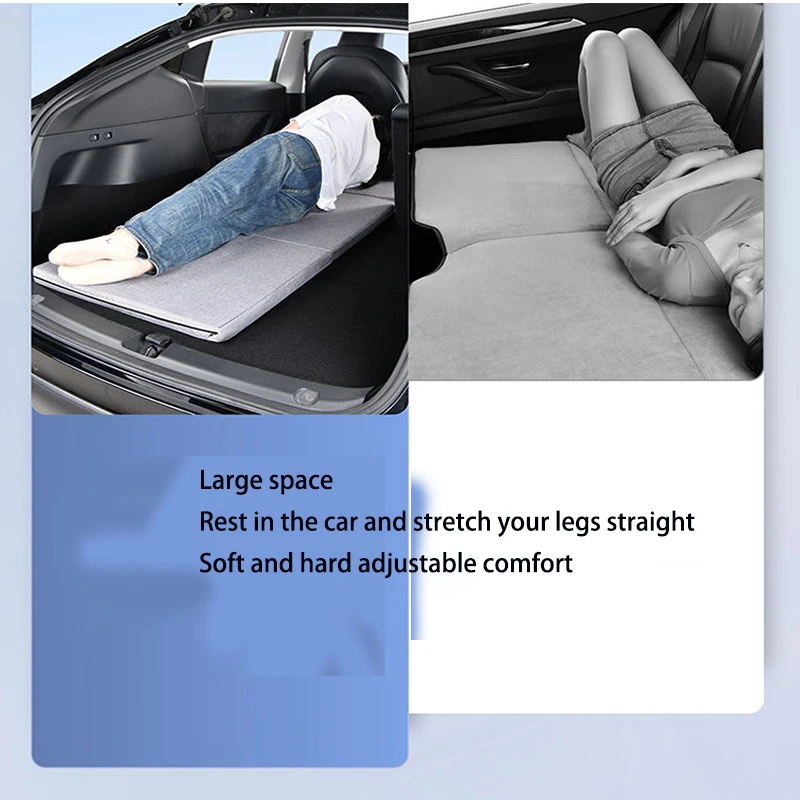Car Folding Bed Travel Camping Sleeping Pad Non Inflatable Office Rest Mat Car Rear Sleeping Pad Folding Single Bed
