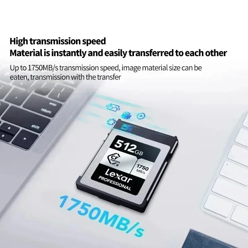 렉사 RAW 4K 비디오 디지털 SLR 카메라용 128GB 256GB 512GB 카드 실버 B 타입 CFexpress 메모리 카드 디지털 익스프레스 CF