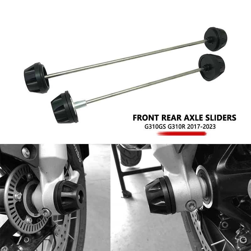

G310GS G310R Front&Rear Wheel Fork Axle Cap Crash Protector Slider For BMW G310 GS G310R G 310GS G310 R 2017-2023 2020 2021 2022