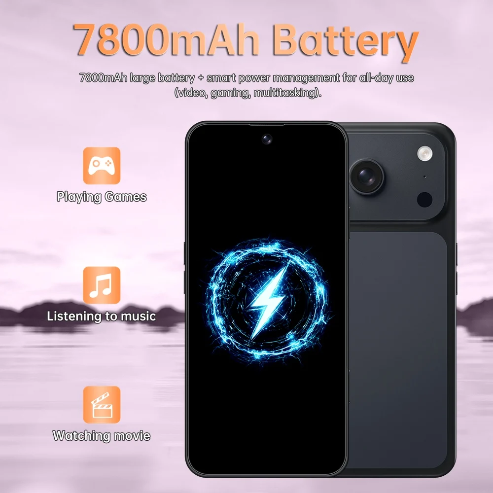 K-Touch Mobile Phones M18 Pro Max Smartphone 5G Dual Card Dual Standby 7.3 Inch Android 15 Cell Phone 22G+2TB 16+48MP Camera 7800mAh Wifi GPS Global Version Cellphones