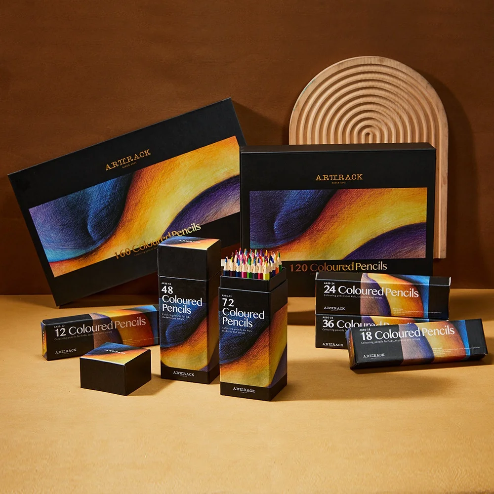 12/24/36/48/72 색상 유성 컬러 연필 육각형 나무 손잡이 세트 아티스트 그림 그리기 스케치 아트 디자인 학생 용품