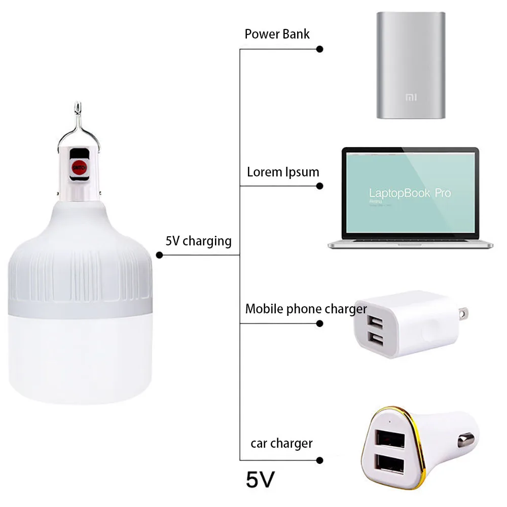Portable Led Light Rechargable Hanging Lantern Rechargeable Lamp Fishing Camping Equipment Spotlight Flashlight Emergency Light portable lanterns camping light camping lamp portable spotlight portable flashlight portable work lights camping lantern portable work light portable torch emergency lights