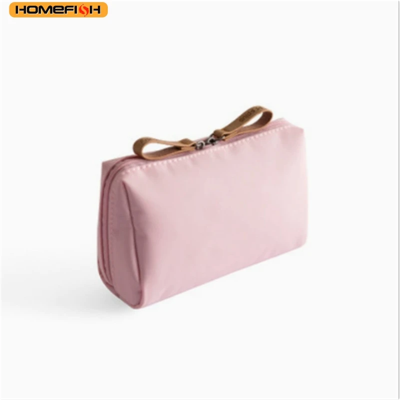 HOMEFISH 1PC 휴대용 여성 메이크업 가방 화장품 가방 동전 주머니 보관 가방 미니 립스틱 가방 작은 가방 세면 용품 가방 주최자