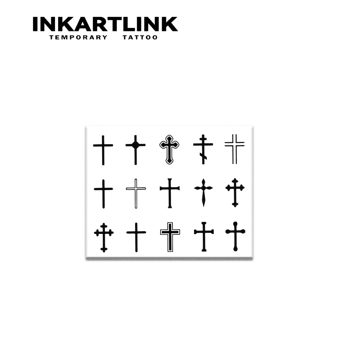 Cross Temporary Tattoo,Lasts To 15 Days New Technology Magic Waterproof Semi Permanent Sticker. 3