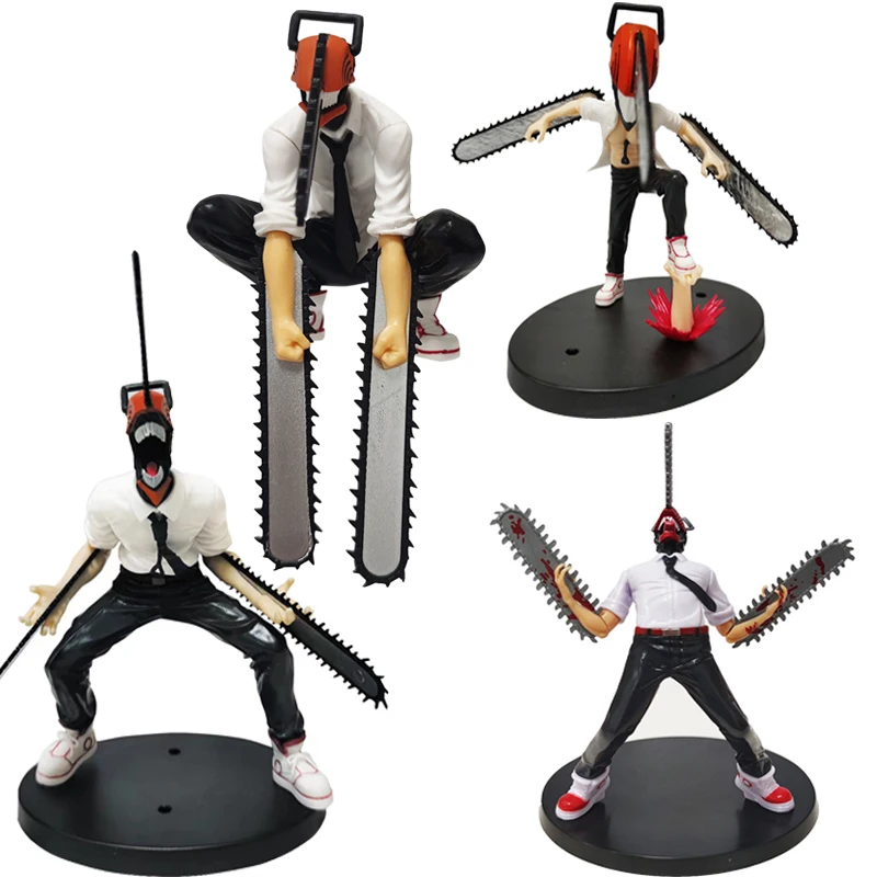 Homem Denji Motosserra Poder Pochita Anime Figuras Chainsaw Man Power  Bonecas Kit Modelo - Corre Que Ta Baratinho