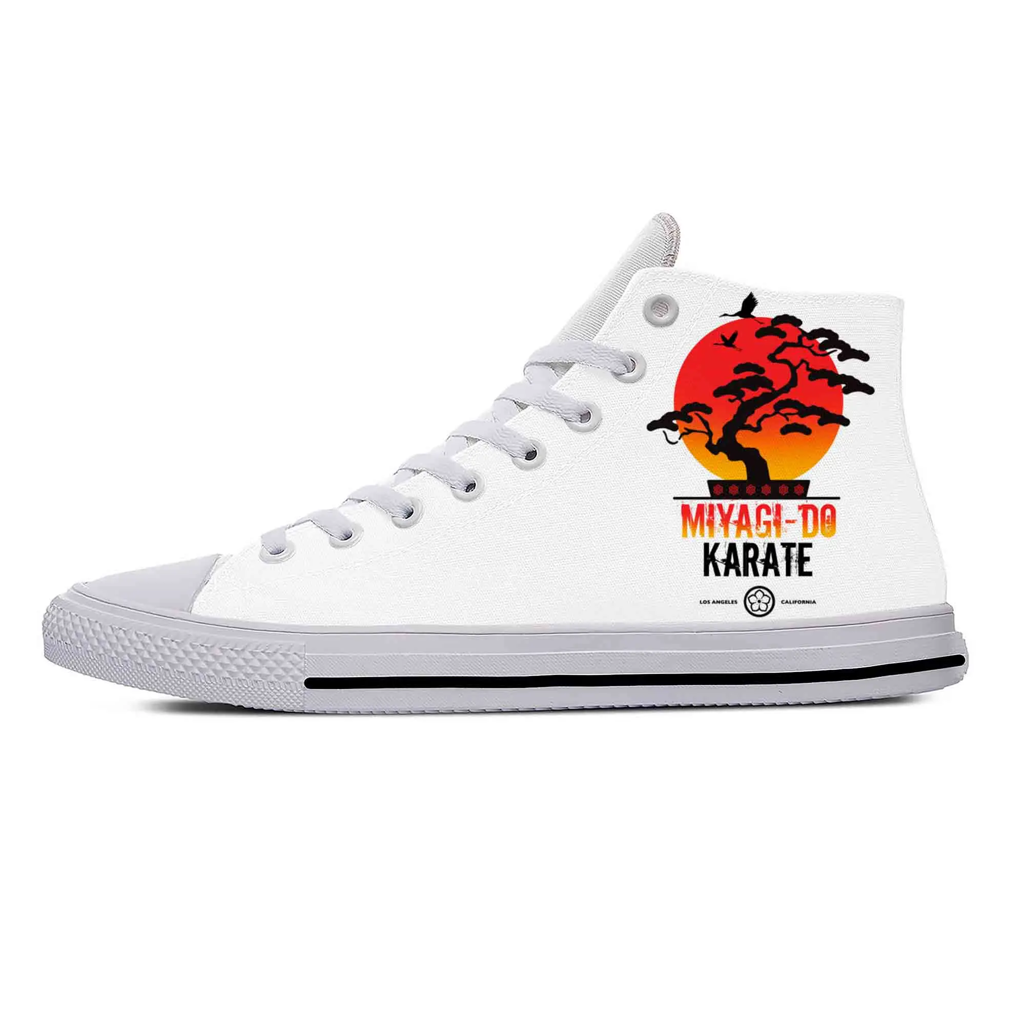 Kai Miyagi Do Karate Japanese Kung Fu Cobra Funny Casual Cloth Shoes High Top Lightweight Breathable 3D Print Men Women Sneakers