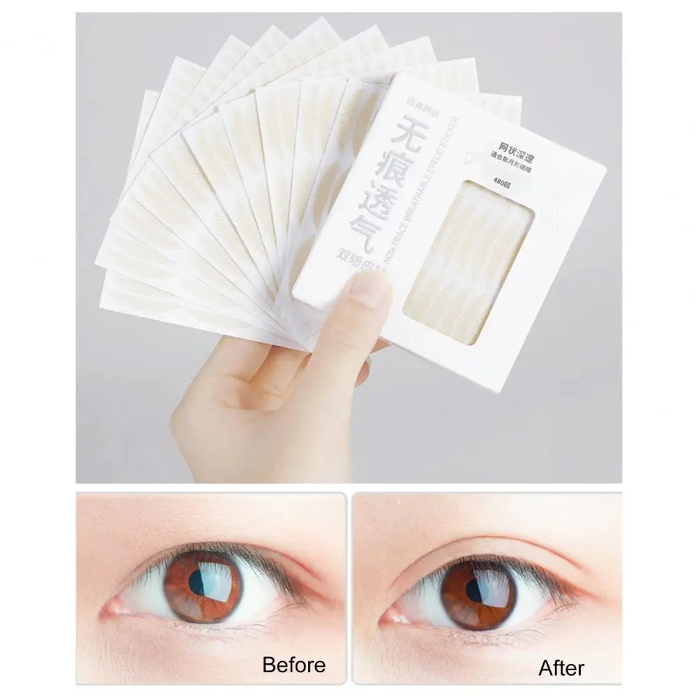 Eyelid Tapes 480Pcs/Set Fashion Trace-less Mini  Self-Adhesive Eyelid Lift Strips Women Supplies