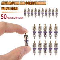 10-50pcs R134a Car A/C Valve Cores for BMW Mercedes Benz Audi Copper Air Conditioning Valve Cores Car Exterior Repair Parts 1
