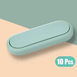 Child Safety Cabinet and Drawer Locks - Baby-Proofing Latch (Green-10 Pcs)