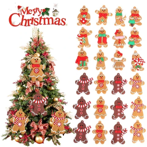 

Christmas Tree Gingerbread Pendant Home Decoration Merry Christmas 2021 Xmas Gifts Navidad Ornaments New Year