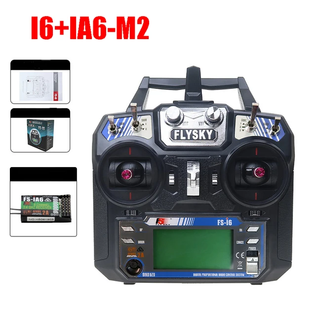 Flight Simulator FlySky FS-i6 2.4GHz 6-Channel RC Transmitter With