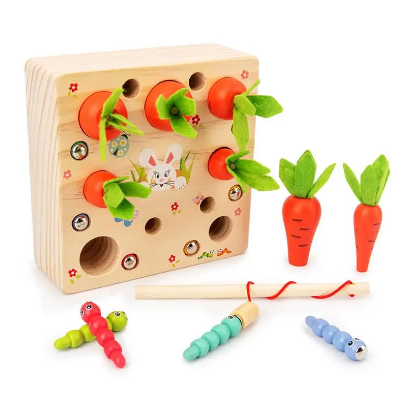 

Montessori Toys For Toddlers Vegetable Fruit Harvest Shape Size Sorting Puzzle Games Educational Toys For Fine Motor Skill