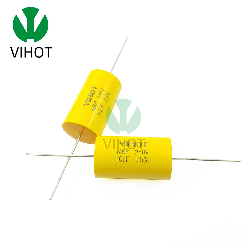 VIHOT 1PCS 250V DC Audiophiler Axial MKP Audio Grade Capacitor 10uF For