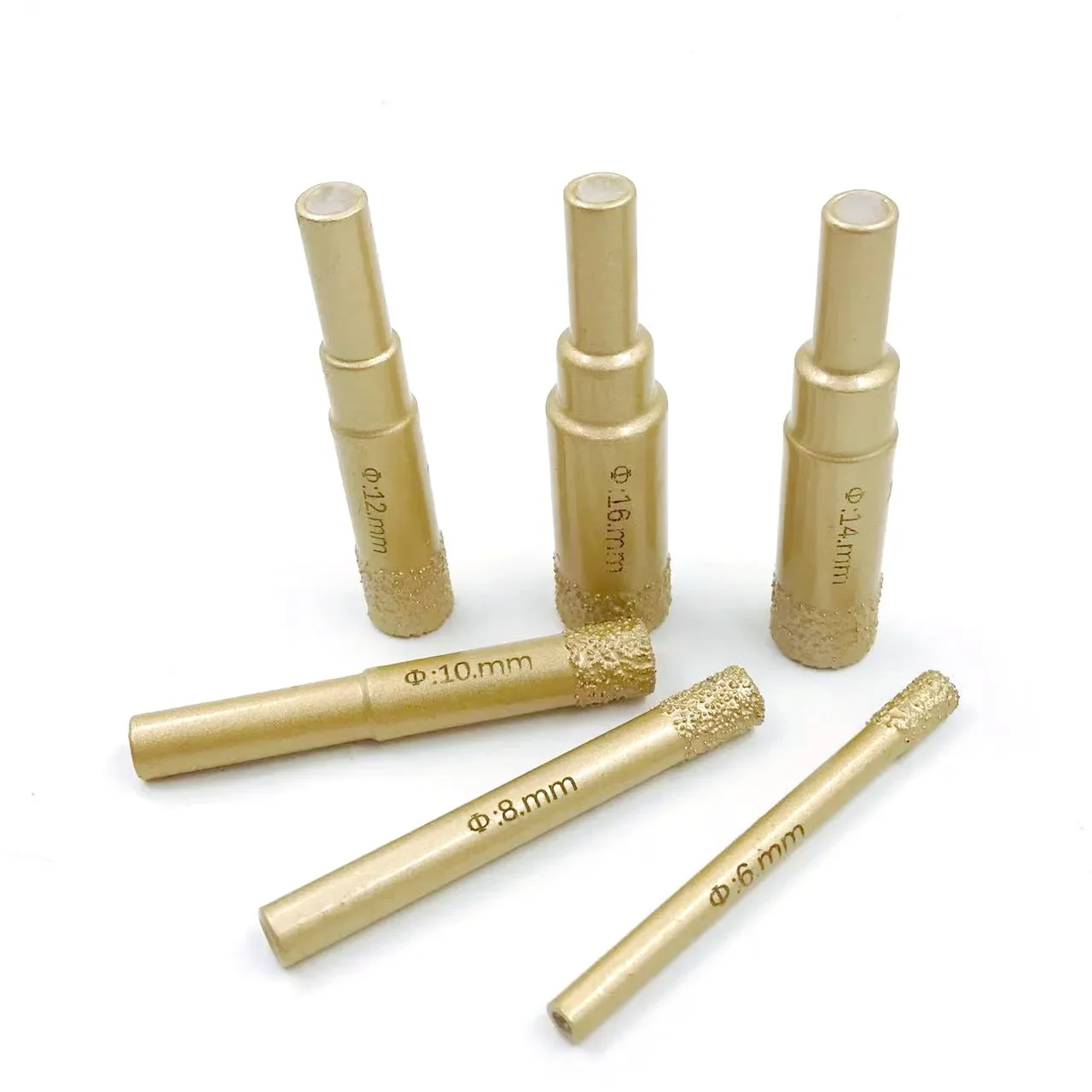 Coated Drill Bits Set 10-12Pcs 6-35mm Hole Saw Drill Kit tools Hand Tools for Glass Marble Granite Stone Tile Ceramic