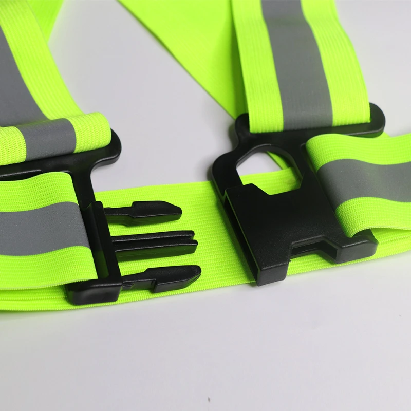 4X1.5CM Outdoor Supplies Reflective Elastic Vest Night Running Cycling Reflective-Cloth Adjustable Safety-Vest Riding Equipment