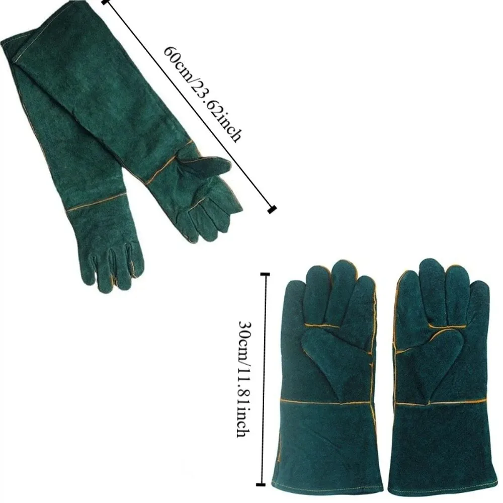 Multi-purpose Ultra Long Pet Anti-Bite Safety Gloves Protective Anti Scratch Beekeeping Gloves Leather Thick Pet Gloves Dog
