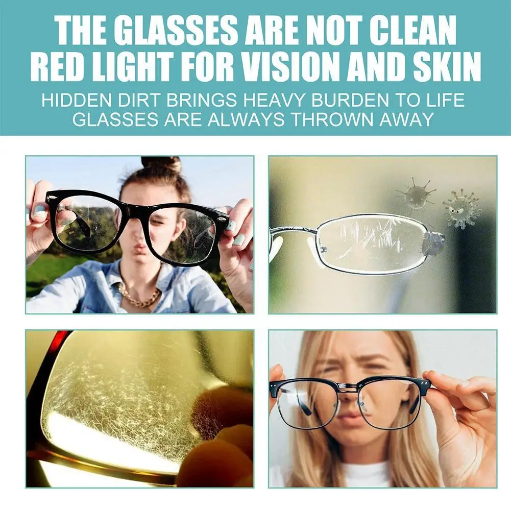 100ML Glass Cleaner Lens Cleaner Glasses Sunglasses Eyeglass Bottle Accessories Cleaning Solution Supplies Spray glass cleaner glasses lens cleaner spray