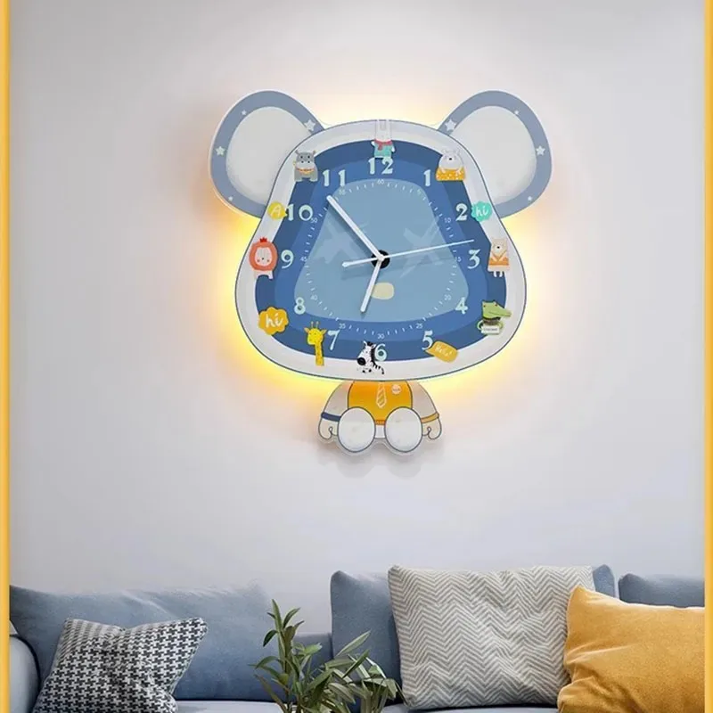 

New Children's Net Red Clock Living Room Home Fashion Creative Modern Simple Wall Hanging Children's Room Decoration