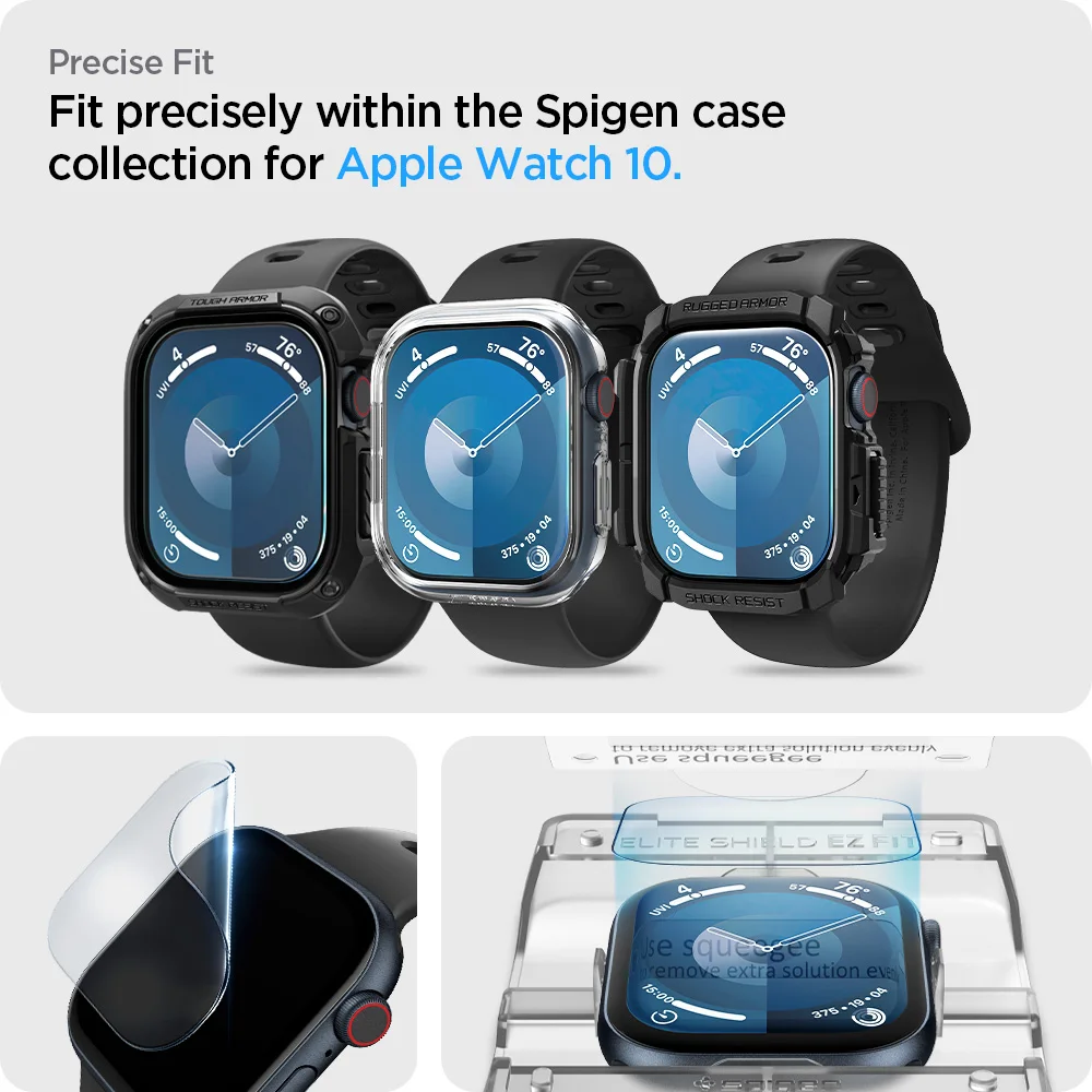 Ez Fit Apple Watch Series Tempered Glass 44mm Spigen EliteShield